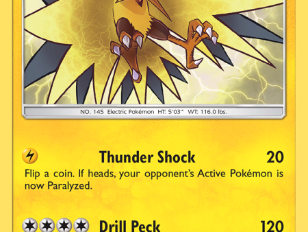 Zapdos (SM145) [Sun & Moon: Black Star Promos] on Sale