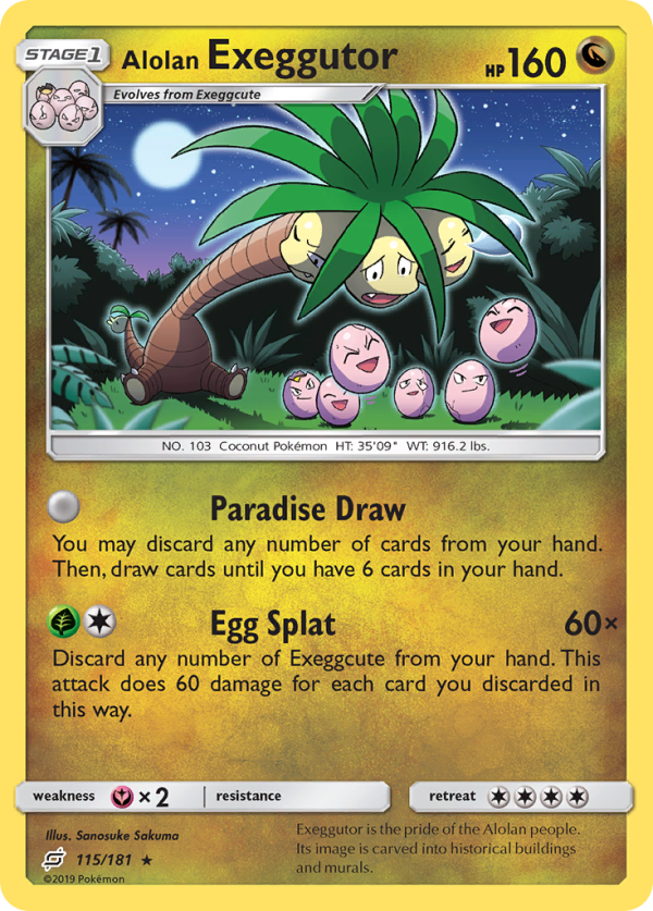 Alolan Exeggutor (115 181) [Sun & Moon: Team Up] Discount