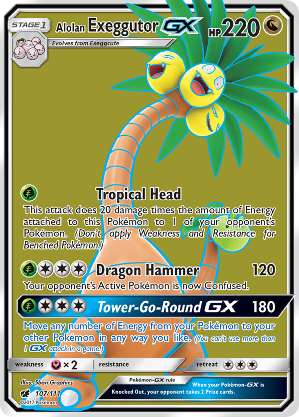 Alolan Exeggutor GX (107 111) [Sun & Moon: Crimson Invasion] Discount