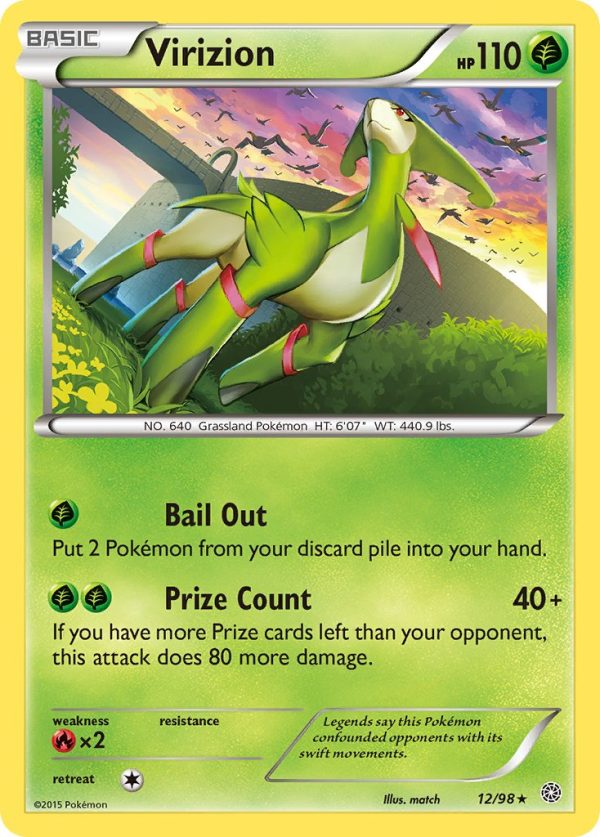 Virizion (12 98) (Theme Deck Exclusive) [XY: Ancient Origins] on Sale