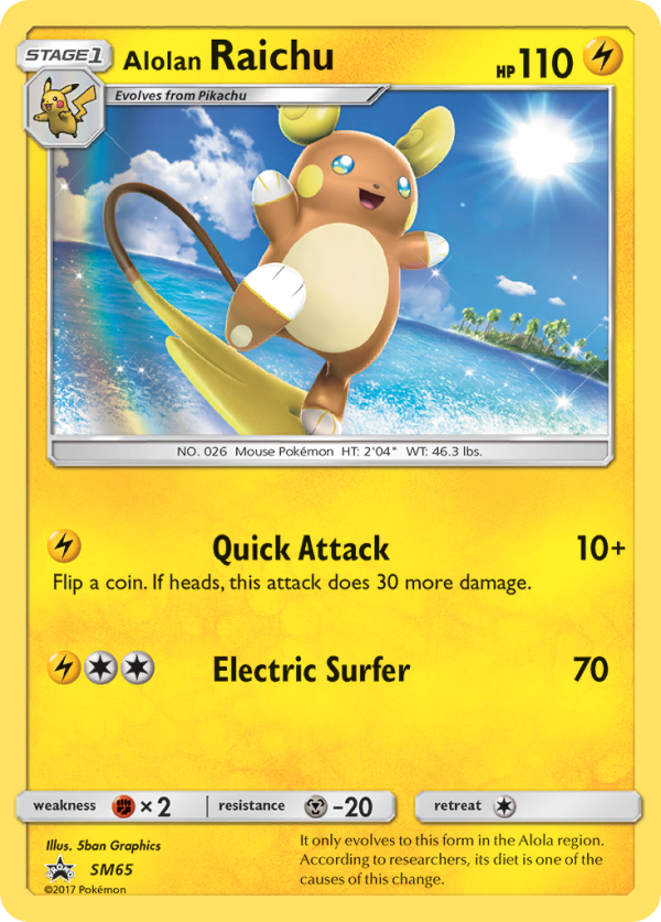 Alolan Raichu (SM65) [Sun & Moon: Black Star Promos] For Discount