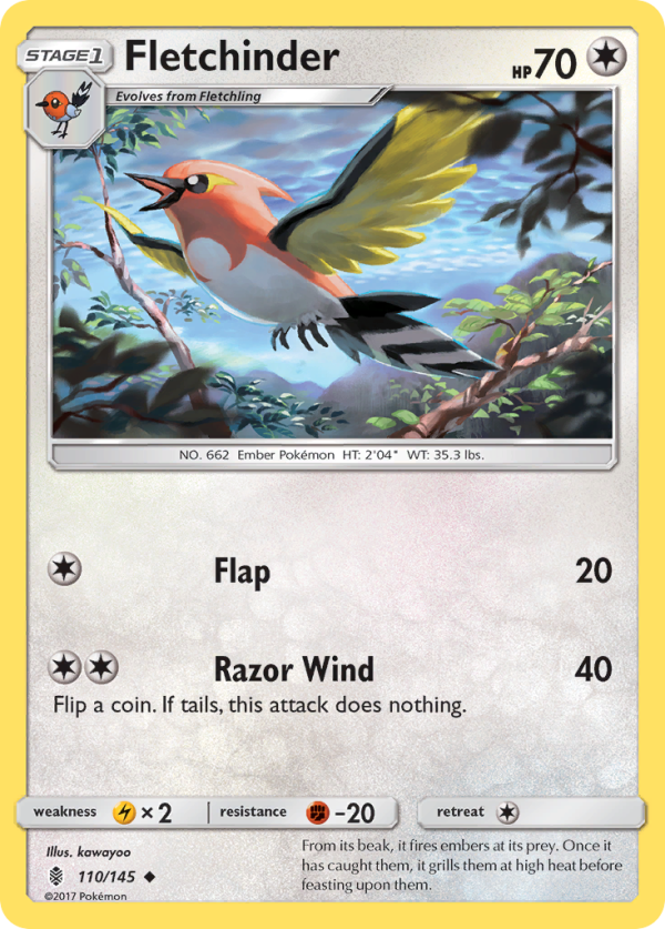 Fletchinder (110 145) [Sun & Moon: Guardians Rising] on Sale