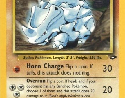 Blaine s Rhyhorn (65 132) [Gym Challenge Unlimited] Supply