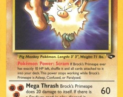 Brock s Primeape (35 132) [Gym Challenge Unlimited] Online