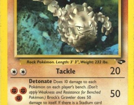 Brock s Graveler (34 132) [Gym Challenge Unlimited] For Cheap