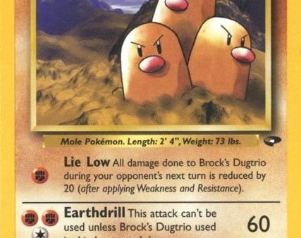 Brock s Dugtrio (22 132) [Gym Challenge Unlimited] Online Sale