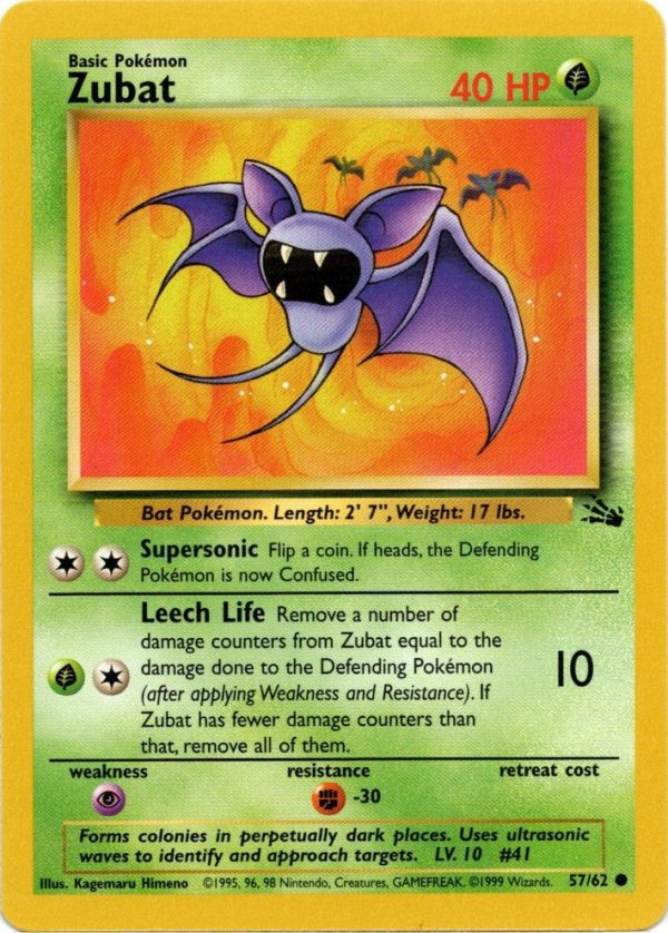 Zubat (57 62) [Fossil Unlimited] For Cheap