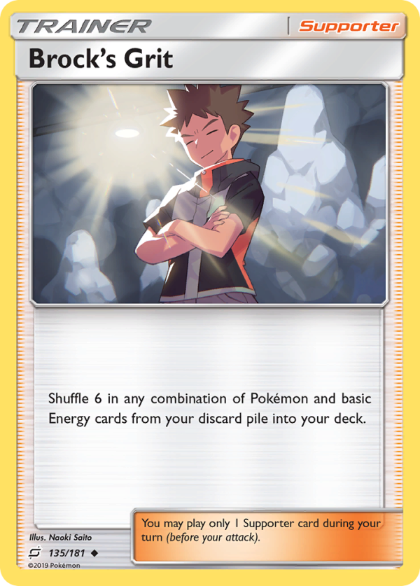 Brock s Grit (135 181) [Sun & Moon: Team Up] Discount