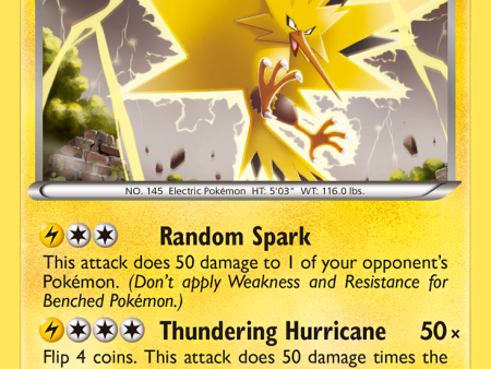 Zapdos (46 113) [Black & White: Legendary Treasures] For Sale