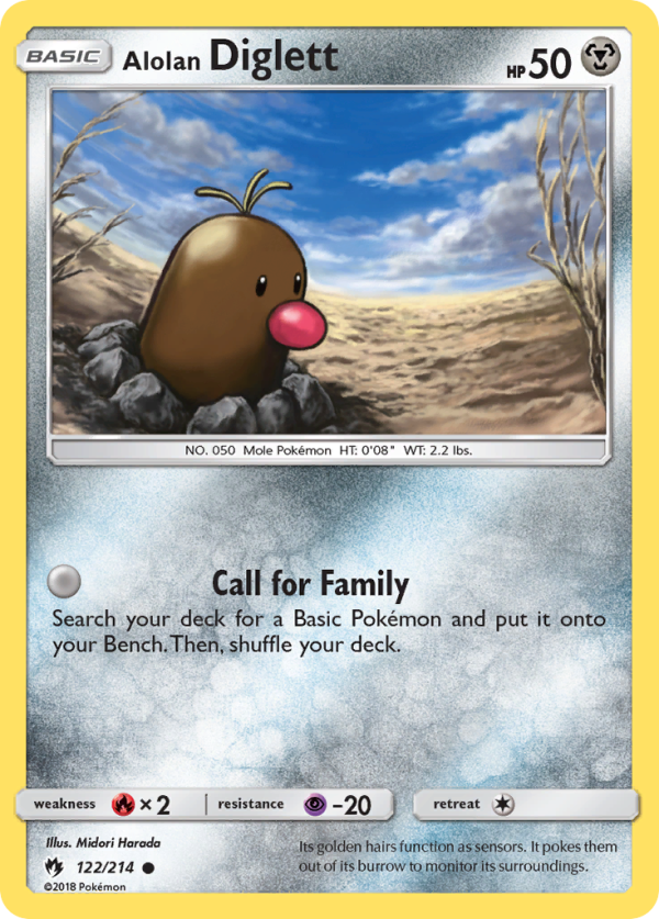 Alolan Diglett (122 214) [Sun & Moon: Lost Thunder] For Discount