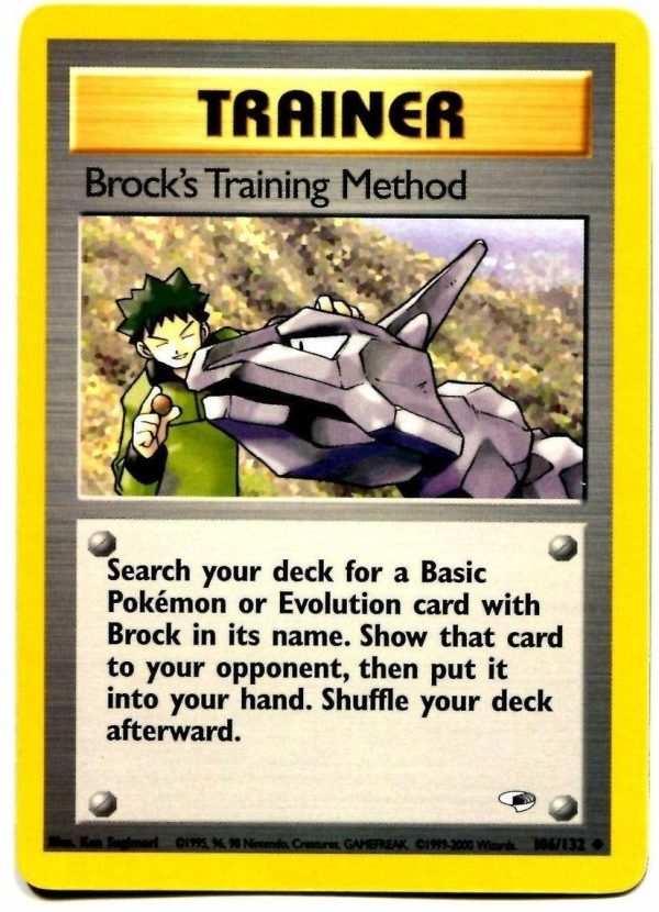 Brock s Training Method (106 132) [Gym Heroes Unlimited] Sale