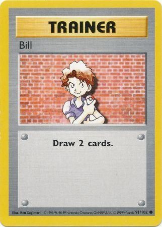 Bill (91 102) [Base Set Shadowless Unlimited] Online now