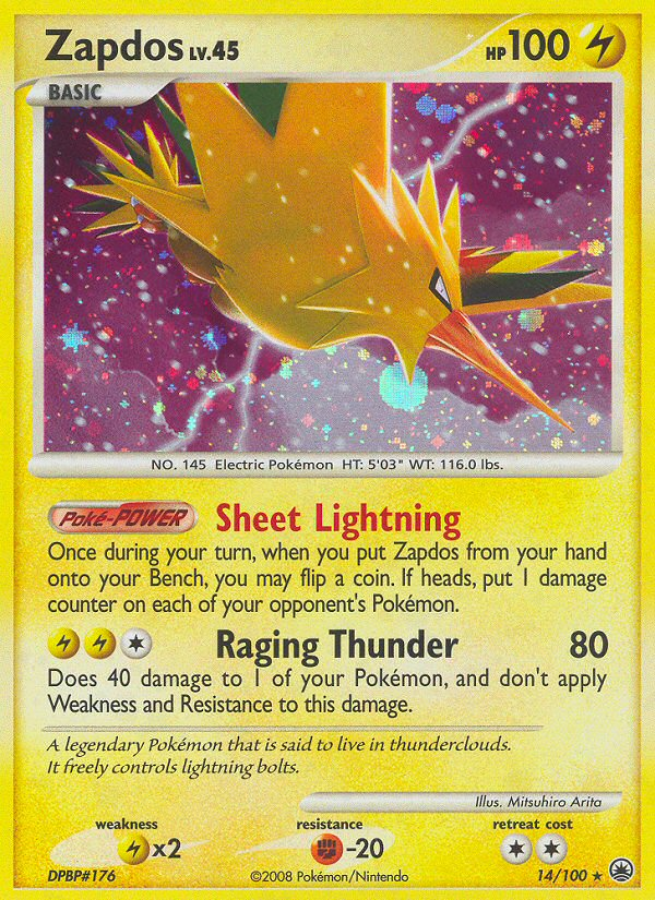 Zapdos (14 100) [Diamond & Pearl: Majestic Dawn] Online Hot Sale