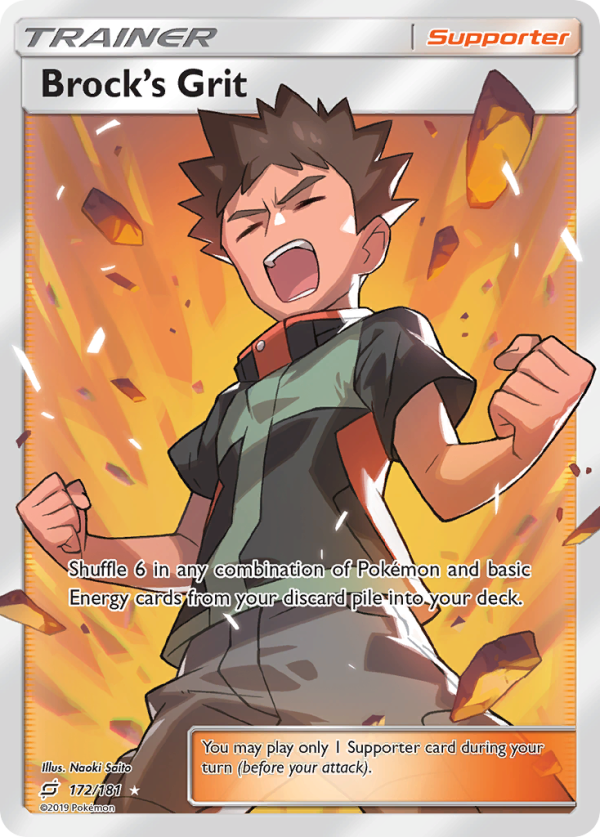 Brock s Grit (172 181) [Sun & Moon: Team Up] Discount