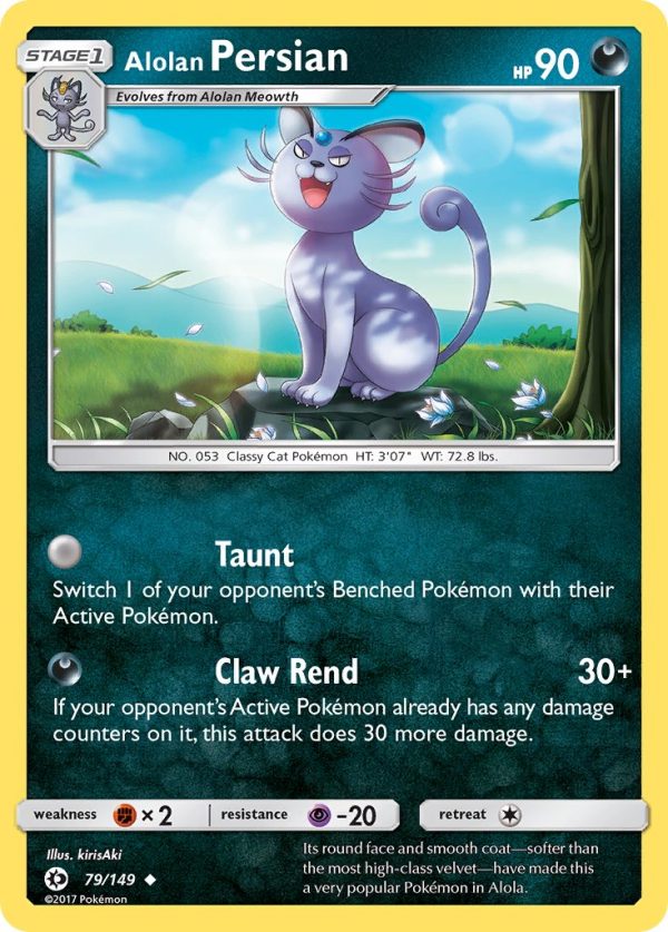 Alolan Persian (79 149) (Cosmos Holo) (Blister Exclusive) [Sun & Moon: Base Set] on Sale