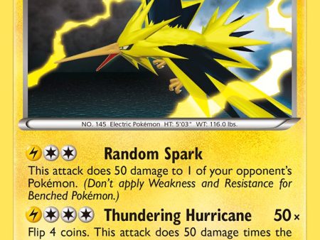 Zapdos (41 99) (Blister Exclusive) [Black & White: Next Destinies] Hot on Sale