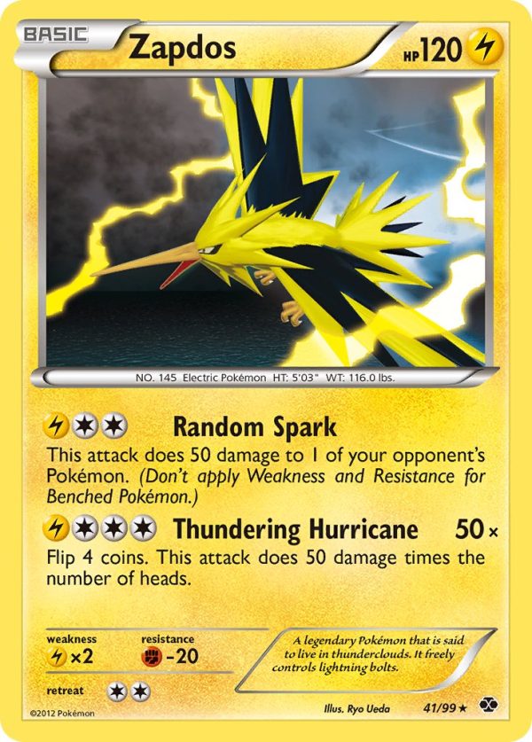 Zapdos (41 99) (Blister Exclusive) [Black & White: Next Destinies] Hot on Sale