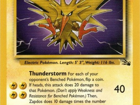 Zapdos (30 62) [Fossil Unlimited] Cheap