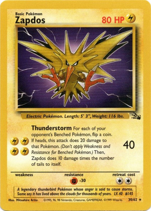 Zapdos (30 62) [Fossil Unlimited] Cheap