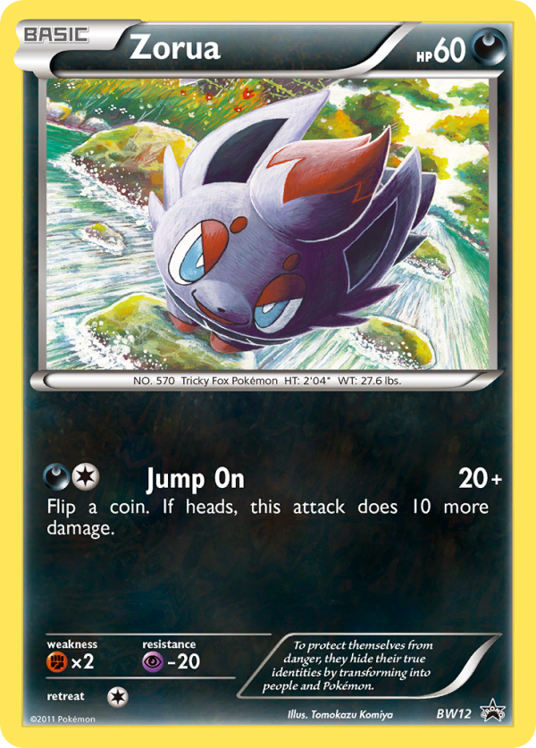 Zorua (BW12) [Black & White: Black Star Promos] Sale