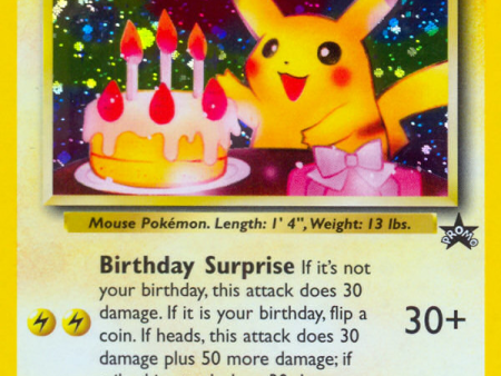 _____ s Pikachu (24) (Birthday Pikachu) [Wizards of the Coast: Black Star Promos] Online