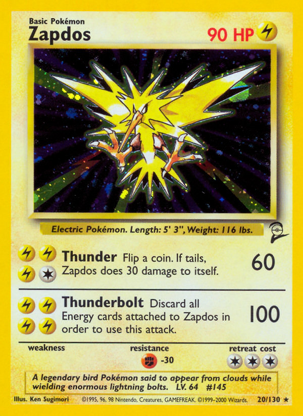 Zapdos (20 130) [Base Set 2] Online Hot Sale