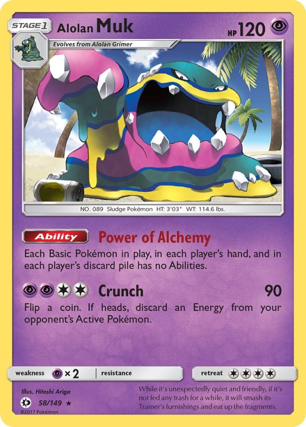 Alolan Muk (58 149) (Cosmos Holo) (Blister Exclusive) [Sun & Moon: Base Set] Online Hot Sale