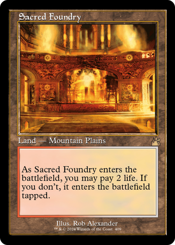 Sacred Foundry (Retro) [Ravnica Remastered] Discount