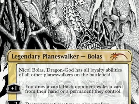 Nicol Bolas, Dragon-God (Borderless) [Secret Lair Drop Series] For Cheap