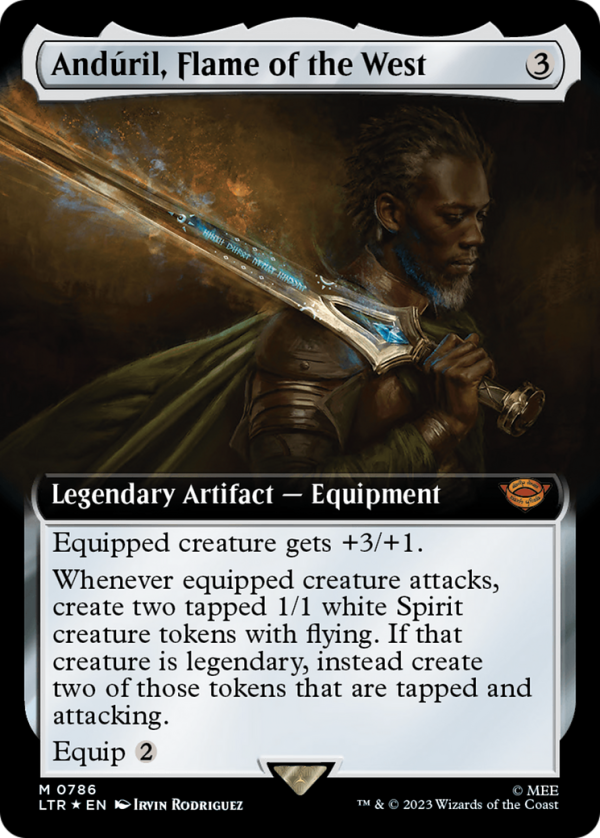 Anduril, Flame of the West (Extended Art) (Surge Foil) [The Lord of the Rings: Tales of Middle-Earth] Online