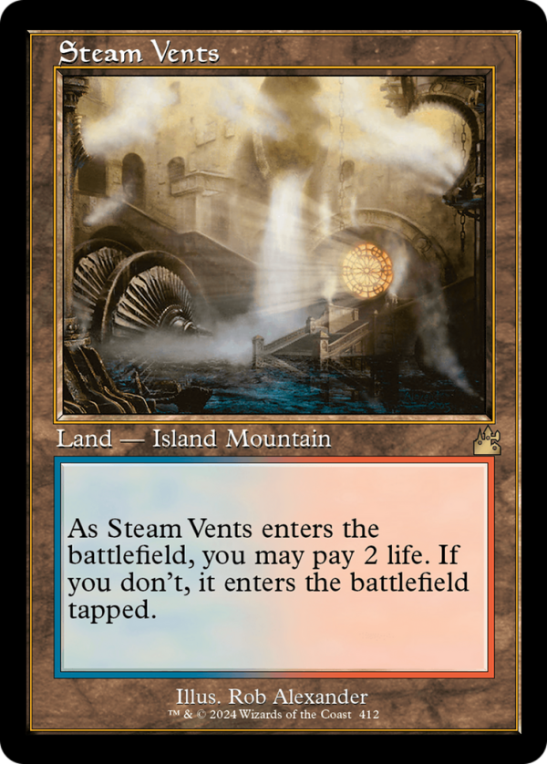 Steam Vents (Retro) [Ravnica Remastered] Hot on Sale