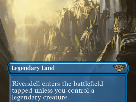 Rivendell (Borderless) (Surge Foil) [The Lord of the Rings: Tales of Middle-Earth] Sale