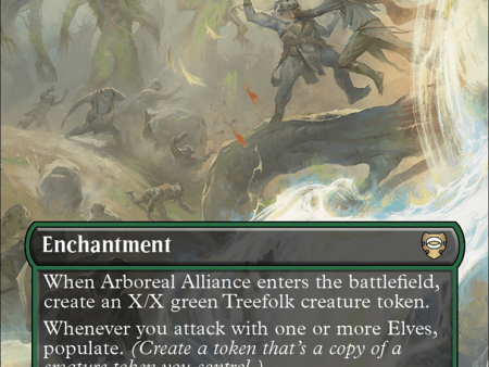 Arboreal Alliance (Borderless) (Surge Foil) [The Lord of the Rings: Tales of Middle-Earth Commander] Online Hot Sale