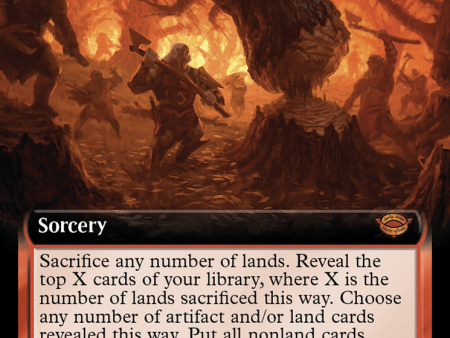 Hew the Entwood (Extended Art) (Surge Foil) [The Lord of the Rings: Tales of Middle-Earth] Supply