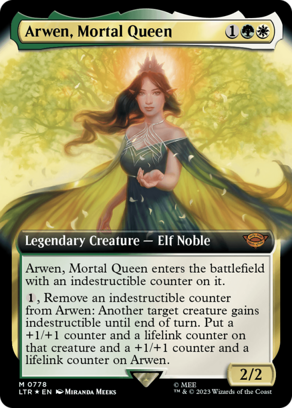 Arwen, Mortal Queen (Extended Art) (Surge Foil) [The Lord of the Rings: Tales of Middle-Earth] Fashion