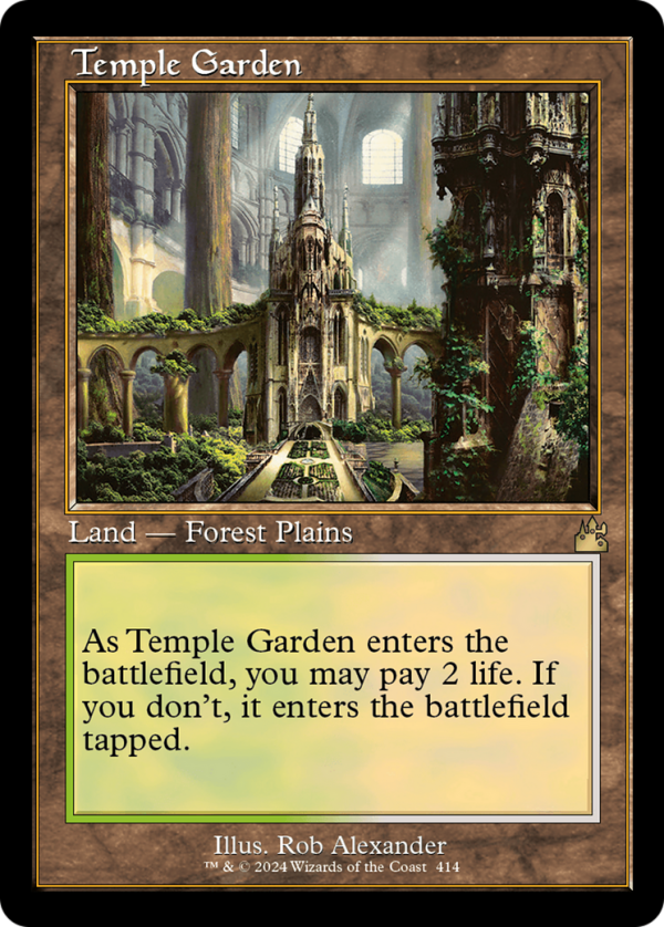 Temple Garden (Retro) [Ravnica Remastered] Supply