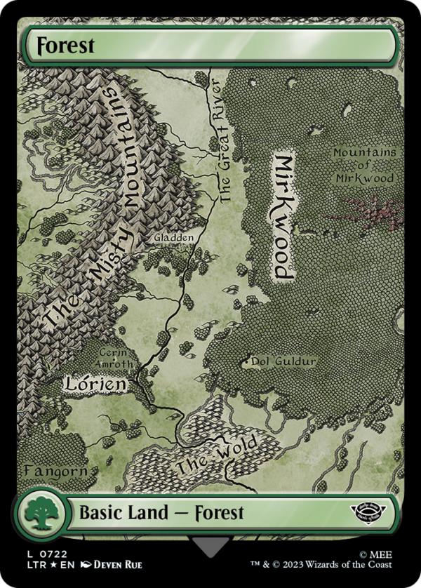 Forest (0722) (Surge Foil) [The Lord of the Rings: Tales of Middle-Earth] on Sale