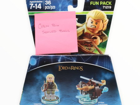 Certified Used Set 71219 Dimensions Fun Pack - The Lord of the Rings Legolas and Arrow Launcher (open box, sealed bags) Online