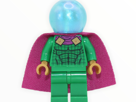 Mysterio (satin trans-light blue helmet, two-hole cape, light bluish gray head) Supply