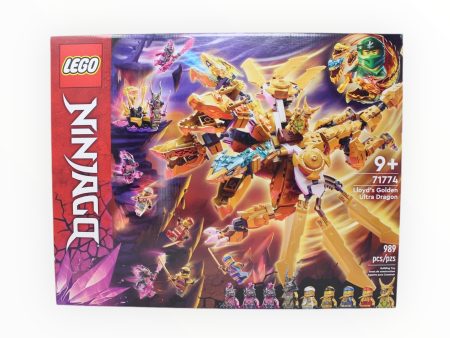 Retired Set 71774 Ninjago Lloyd’s Golden Ultra Dragon Supply