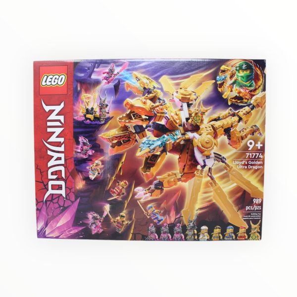 Retired Set 71774 Ninjago Lloyd’s Golden Ultra Dragon Supply