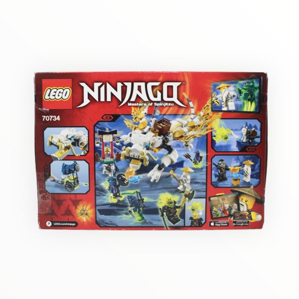 Certified Used Set 70734 Ninjago Master Wu Dragon (open box, sealed bags) Cheap